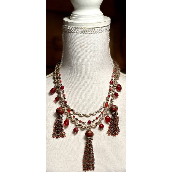Chico's Vintage Nwot  Multi-Strand necklace - Picture 3 of 8
